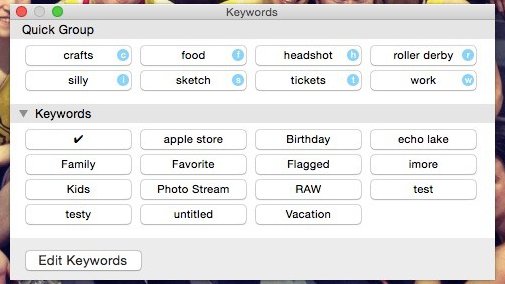Keyword Manager - Photos For OS X