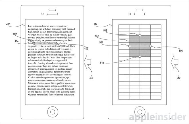 Apple Patents - Natural Tap Based Gesture - Selection