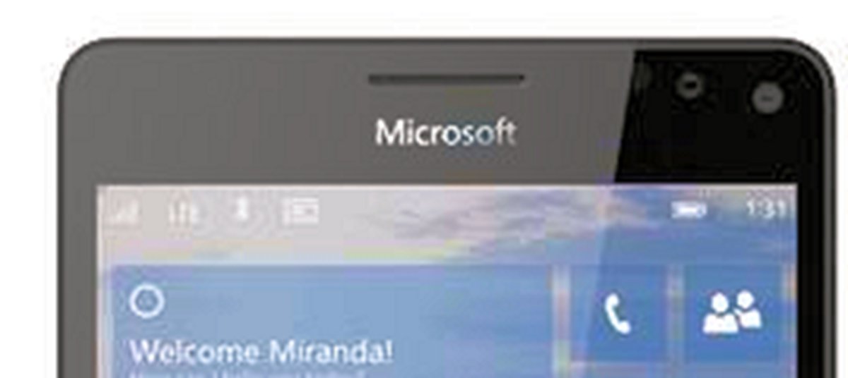 Microsoft Lumia 950 XL - Leaked Image - Showing Front LED