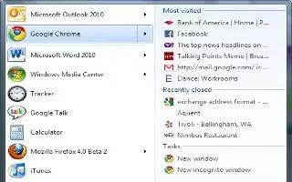 Windows 7 – Attach Websites To Jump Lists Independent Of The Browser
