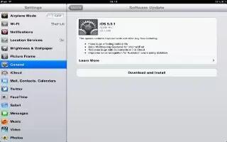 Updating iPad Software