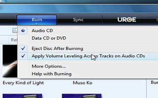 Copy Or Burn A CD Using Windows Media Player