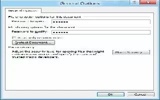 Password Protect Microsoft Word Document