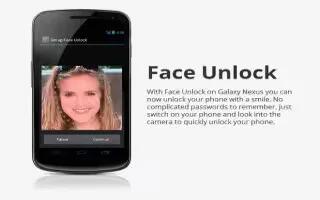 How To Use Face Unlock On Nexus 7