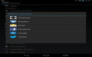 How To Manage Accounts On Nexus 7