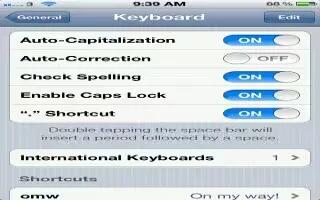 How To Auto-Correct And Spell Check On iPhone 5