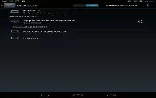 How To Connect To Bluetooth Devices On Nexus 7