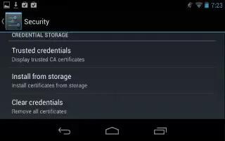 How To Work With Certificates On Nexus 7