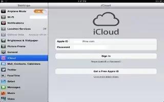 How To Use iCloud On iPad