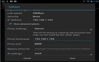 How To Configure Proxy Settings On Nexus 7
