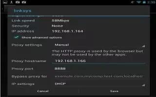 How To Configure Proxy Settings On Nexus 7