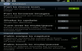 How To Customize Motion Settings On Samsung Galaxy S3