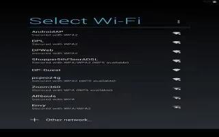 How To Forget A Wi-Fi Network On Nexus 7