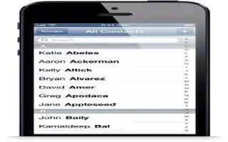 How To Use Contacts On iPhone 5