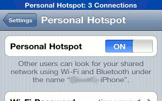 How To Use Personal Hotspot On iPhone 5