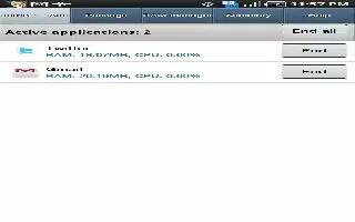 How To Use Task Manager On Samsung Galaxy Tab 2