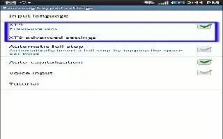 How To Use XT9 Predictive Text On Samsung Galaxy Tab 2