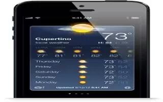 How To Use Weather App On iPhone 5