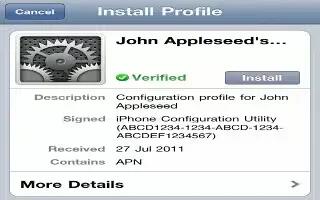 How To Use Configuration Profiles On iPhone 5