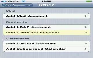 How To Setup LDAP And CardDAV Accounts On iPhone 5