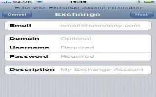 How To Setup Microsoft Exchange Account On iPhone 5