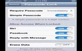 How To Secure Data Your iPhone 5