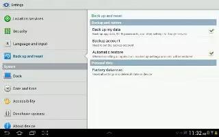 How To Use Backup And Reset On Samsung Galaxy Tab 2