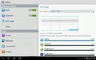 How To Use Data Usage On Samsung Galaxy Tab 2