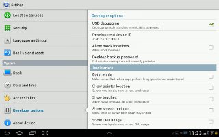 How To Use Developer Options On Samsung Galaxy Tab 2