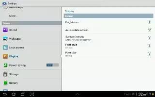 How To Use Display Settings On Samsung Galaxy Tab 2