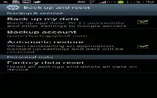 How To Factory Data Reset On Samsung Galaxy Note 2