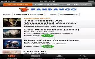 Free Fandango Movies Times & Tickets For iPhone 5