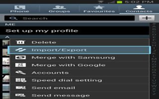 How To Export Import Contacts On Samsung Galaxy Note 2