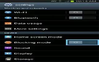 How To Use Blocking Mode On Samsung Galaxy Note 2