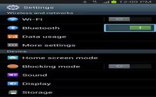 How To Use Bluetooth On Samsung Galaxy Note 2