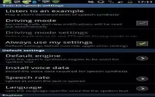 How To Configure Text To Speech On Samsung Galaxy Note 2