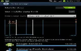 How To Use Data Usage On Samsung Galaxy Note 2