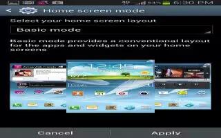 How To Use Home Screen Mode On Samsung Galaxy Note 2