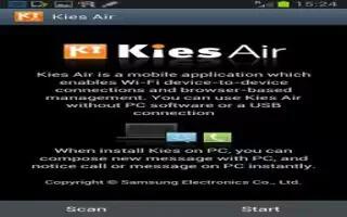 How To Connect Samsung Galaxy Note 2 To PC Via Kies Air