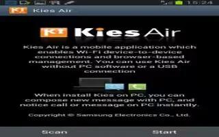 How To Connect Samsung Galaxy Note 2 To PC Via Kies Air