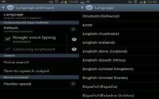 How To Use Language And Input Settings On Samsung Galaxy Note 2