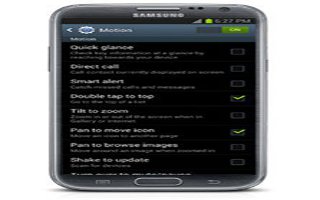 How To Use Motion Settings On Samsung Galaxy Note 2