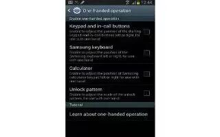 How To Use One Handed Operation On Samsung Galaxy Note 2