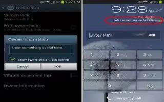 How To View Owner Information On Samsung Galaxy Note 2