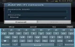 How To Use Wi-Fi On Samsung Galaxy Note 2