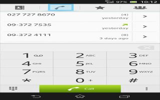 How To Use Recent Calls On Sony Xperia Z