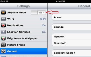 How To Use Airplane Mode On iPad Mini