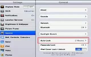 How To Auto Lock On iPad Mini