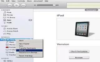 How To Back Up iPad Mini With iTunes