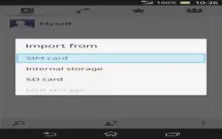 How To Transfer Contacts From SIM Card On Sony Xperia Z